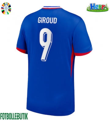 Frankrike Olivier Giroud #9 Hemmatröja EM 2024 Kortärmad